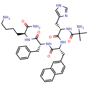Chemical structure of Ipamorelin , CAS 170851-70-4, AChemBlock AD279603