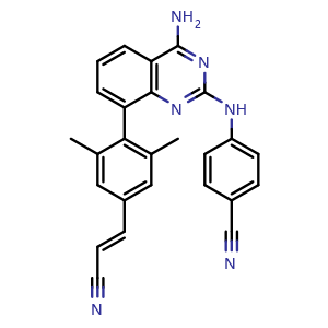 Chemical structure of Bavtavirine , CAS 1956373-71-9, AChemBlock AD279608