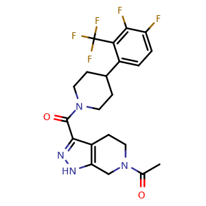 Chemical structure of Tinlarebant , CAS 1821327-95-0, AChemBlock AD279612
