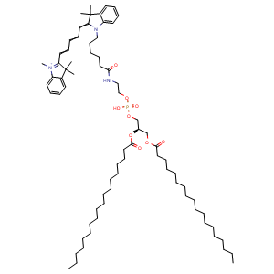 Chemical structure of Cy5-DSPE , CAS 2260669-68-7, AChemBlock AD279615