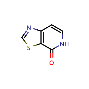Chemical structure of Thiazolo[5,4-c]pyridin-4(5H)-one , CAS 3033951-93-5, AChemBlock AD279618