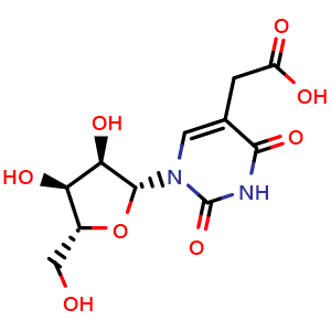 Chemical structure of Uridine-5-acetic acid , CAS 20964-06-1, AChemBlock AD279624