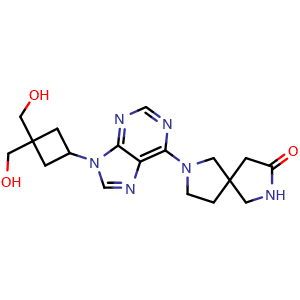 Chemical structure of YTH-IN-1 , CAS 2189366-92-3, AChemBlock AD279641