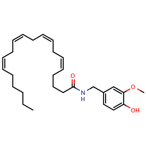 Chemical structure of Arvanil , CAS 128007-31-8, AChemBlock AD279647