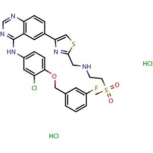 Chemical structure of GW 583340 dihydrochloride , CAS 1173023-85-2, AChemBlock AD279648