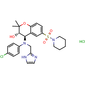 Chemical structure of BMS-199264 hydrochloride , CAS 186180-83-6, AChemBlock AD279657