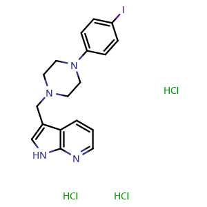 Chemical structure of L-750667 trihydrochloride , CAS 1021868-80-3, AChemBlock AD279661