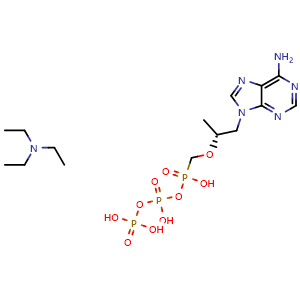 Chemical structure of Tenofovir diphosphate triethylamine , CAS 2122333-63-3, AChemBlock AD279668