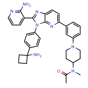 Chemical structure of Vevorisertib , CAS 1416775-46-6, AChemBlock AD279670