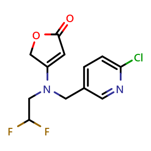 Chemical structure of Flupyradifurone , CAS 951659-40-8, AChemBlock AD279699