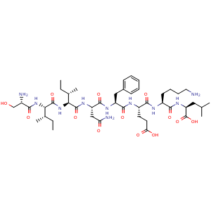 Chemical structure of OVA peptide 257-264 , CAS 138831-86-4, AChemBlock AD279701