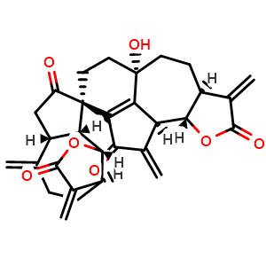 Chemical structure of Gochnatiolide A , CAS 87606-12-0, AChemBlock AD279709