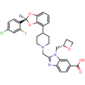 Chemical structure of GLP-1 receptor agonist 9 , CAS 2401892-71-3, AChemBlock AD279734