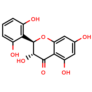 Chemical structure of 2',3,5,6',7-Pentahydroxyflavanone , CAS 80366-15-0, AChemBlock AD279735