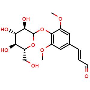 Chemical structure of Sinapaldehyde glucoside , CAS 154461-65-1, AChemBlock AD279736