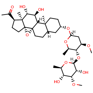Chemical structure of Tenacissoside F , CAS 928151-78-4, AChemBlock AD279737