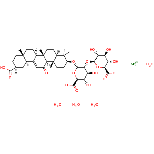 Chemical structure of Magnesium isoglycyrrhizinate hydrate , CAS 658701-67-8, AChemBlock AD279740