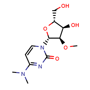 Chemical structure of N,N-Dimethyl-2'-O-methylcytidine , CAS 34218-81-0, AChemBlock AD279741