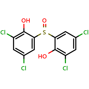 Chemical structure of Bithionol sulfoxide , CAS 844-26-8, AChemBlock AD279765