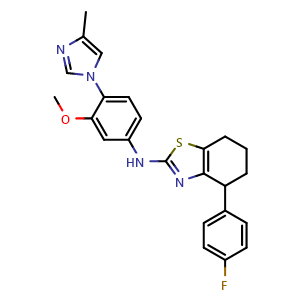 Chemical structure of Gamma-secretase modulator 3 , CAS 1431697-84-5, AChemBlock AD279773