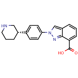 Chemical structure of Niraparib metabolite M1 , CAS 1476777-06-6, AChemBlock AD279782