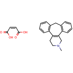 Chemical structure of Setiptiline maleate , CAS 85650-57-3, AChemBlock AD279790