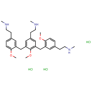 Chemical structure of Compound 48/80 trihydrochloride , CAS 848035-21-2, AChemBlock AD279796