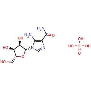 Chemical structure of AICAR phosphate , CAS 681006-28-0, AChemBlock AD279801