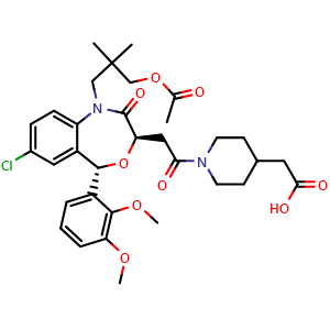 Chemical structure of Lapaquistat acetate , CAS 189060-13-7, AChemBlock AD279818