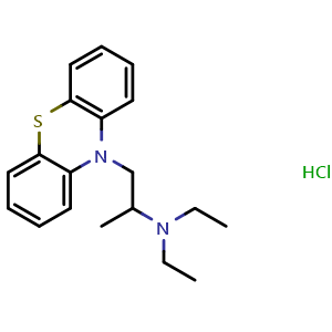 Chemical structure of Ethopropazine hydrochloride , CAS 1094-08-2, AChemBlock AD279846