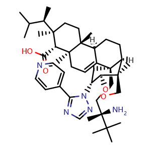 Chemical structure of Ibrexafungerp , CAS 1207753-03-4, AChemBlock AD279867