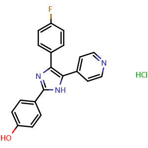 Chemical structure of SB 202190 hydrochloride , CAS 350228-36-3, AChemBlock AD279874