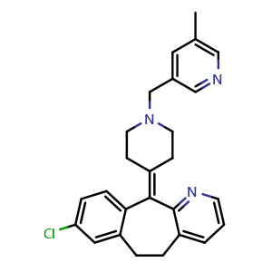 Chemical structure of Rupatadine , CAS 158876-82-5, AChemBlock AD279881