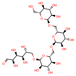 Chemical structure of Isomaltotetraose , CAS 35997-20-7, AChemBlock AD279894
