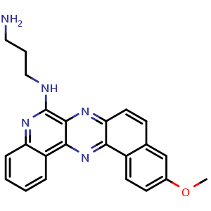 Chemical structure of Benzoquinoquinoxaline , CAS 207671-99-6, AChemBlock AD279905