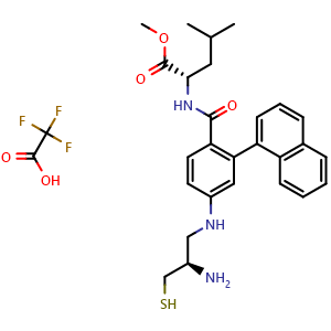 Chemical structure of GGTI298 trifluoroacetate , CAS 1217457-86-7, AChemBlock AD279917