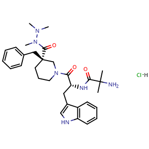 Chemical structure of Anamorelin hydrochloride , CAS 861998-00-7, AChemBlock AD279920