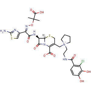 Chemical structure of Cefiderocol , CAS 1225208-94-5, AChemBlock AD279930