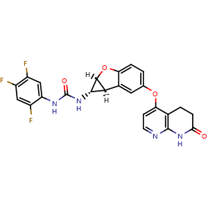 Chemical structure of Brimarafenib , CAS 1643326-82-2, AChemBlock AD279957