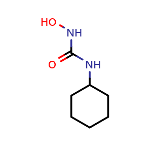 Chemical structure of 1-cyclohexyl-3-hydroxyurea , CAS 5302-21-6, AChemBlock AD279991