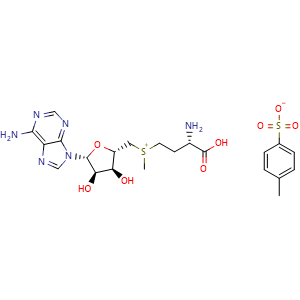 Chemical structure of S-(5'-Adenosyl)-L-methionine tosylate , CAS 52248-03-0, AChemBlock AD279992