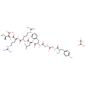 Chemical structure of Dynorphin A (1-8) TFA salt , CAS 2828432-45-5, AChemBlock AD279993