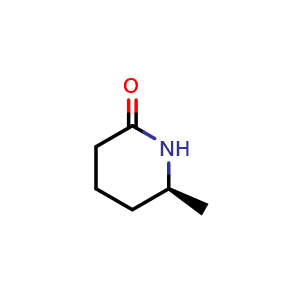 Chemical structure of (S)-6-methylpiperidin-2-one , CAS 1558-58-3, AChemBlock AD279998