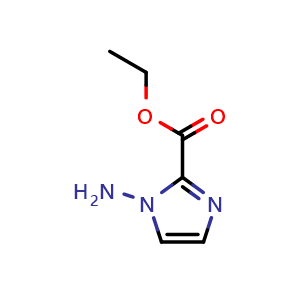 Chemical structure of Ethyl 1-amino-1H-imidazole-2-carboxylate , CAS 1008130-15-1, AChemBlock AD280031