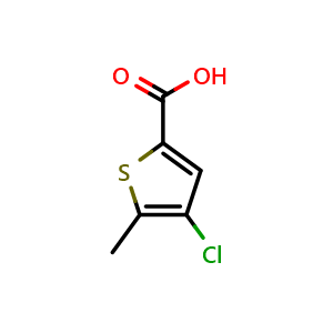 Chemical structure of 4-Chloro-5-methylthiophen-2-yl hydrogen carbonate , CAS 123418-43-9, AChemBlock AD280059