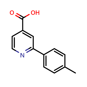 Chemical structure of 2-(4-Methylphenyl)isonicotinic acid , CAS 1226205-64-6, AChemBlock AD280098