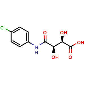 Chemical structure of (R,R)-4'-Chloro-tartranilic acid , CAS 17447-35-7, AChemBlock AD280117