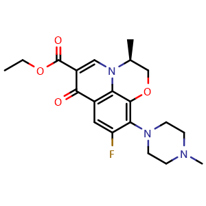 Chemical structure of Levofloxacin related compound C , CAS 177472-30-9, AChemBlock AD280122