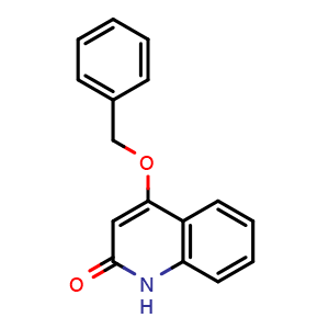 Chemical structure of 4-(Phenylmethoxy)-2(1H)-quinolinon , CAS 20886-09-3, AChemBlock AD280133
