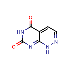 Chemical structure of Pyrimido[4,5-c]pyridazine-5,7(1H,6H)-dione , CAS 20886-77-5, AChemBlock AD280134